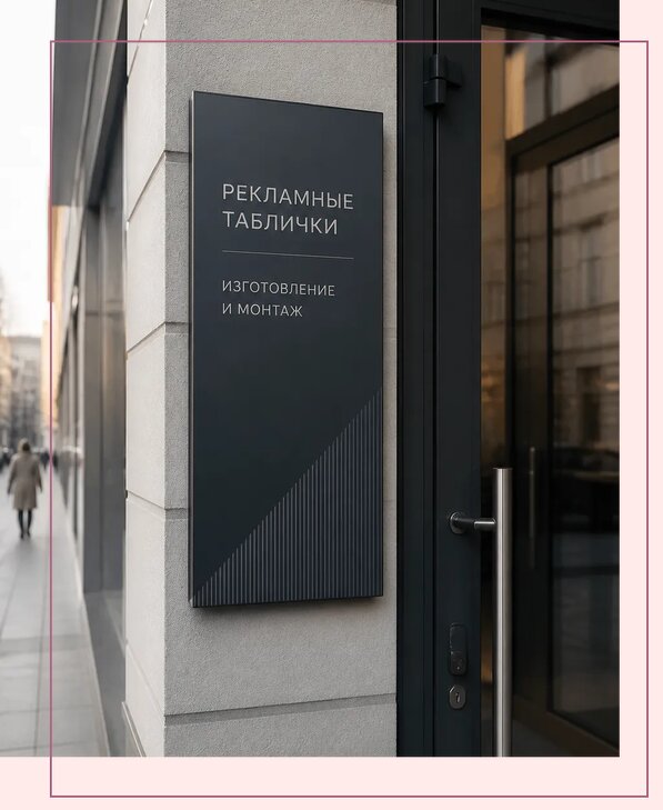 Рекламные таблички в Кисловодске по цене от 4812 р. | Аванза-Ксл